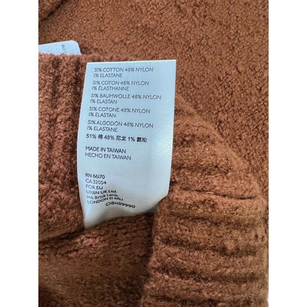 Free People Womens Sweater Reverie V-neck Sweater In Burnt Butter Size Small NEW - Picture 8 of 8